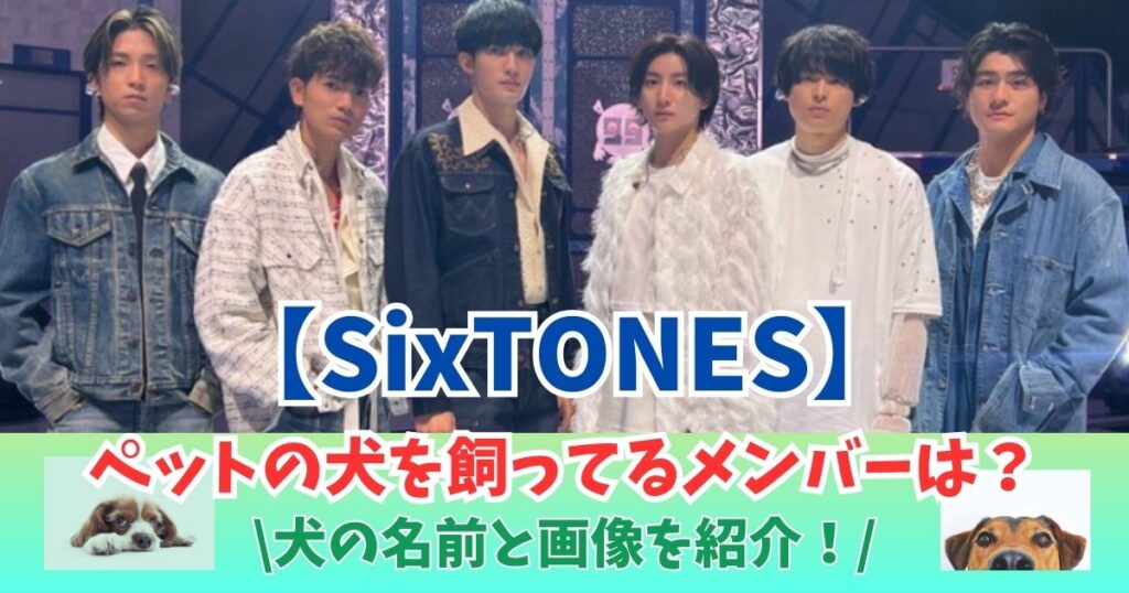 SixTONES　ペット　犬